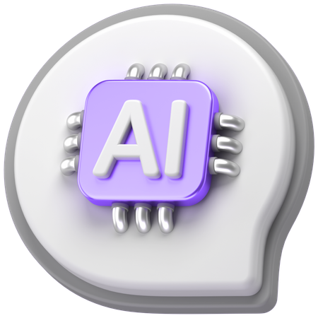 AIチャット  3D Icon