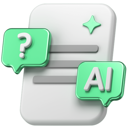 KI-Chat  3D Icon