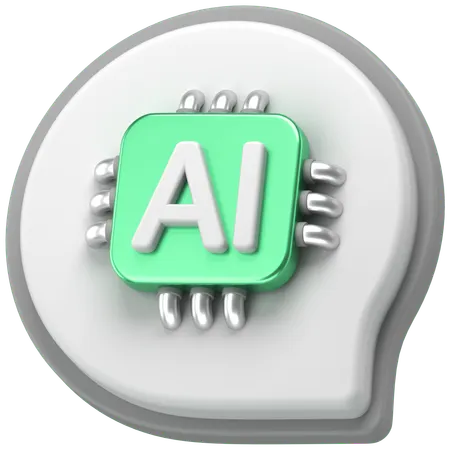 KI-Chat  3D Icon