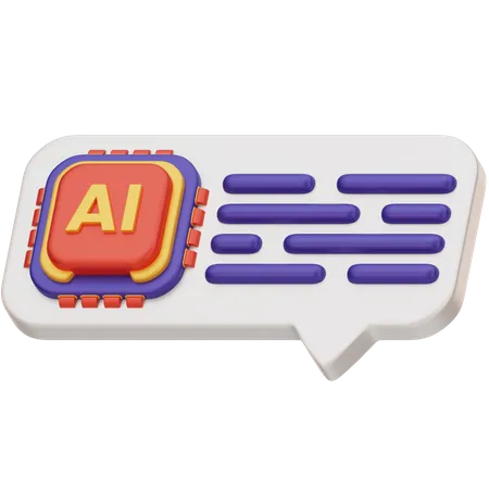 Ai Chat  3D Icon