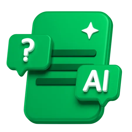 Ai Chat  3D Icon