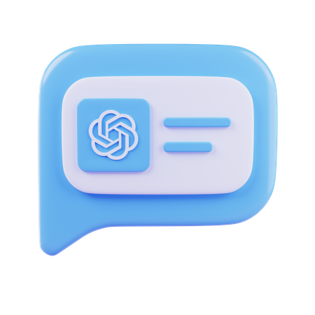 AI Chat  3D Icon
