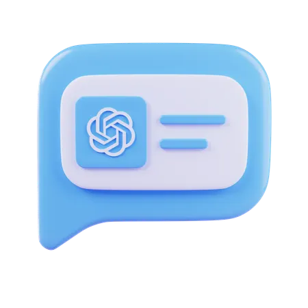AI Chat  3D Icon