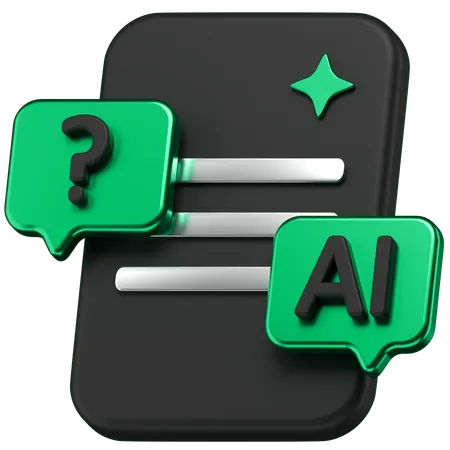 Ai Chat  3D Icon