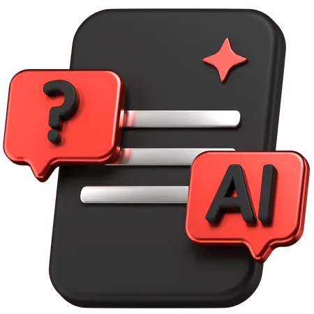 Ai Chat  3D Icon