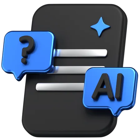 Ai Chat  3D Icon