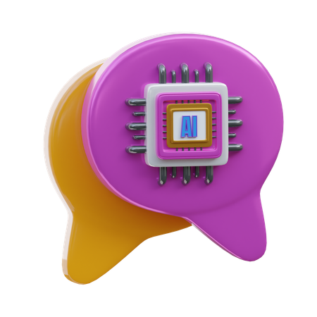 Ai Chat  3D Icon