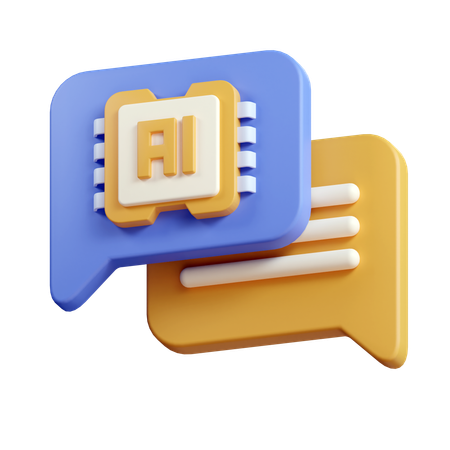 Ai Chat  3D Icon