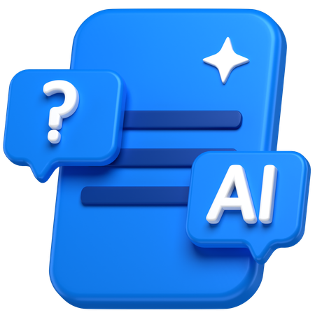 Ai Chat  3D Icon