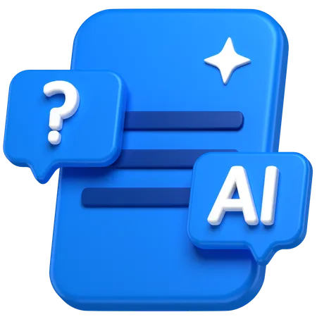 Ai Chat  3D Icon