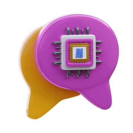 Ai Chat  3D Icon