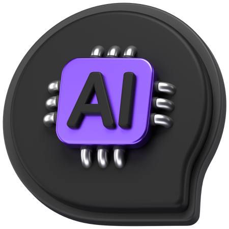 Ai Chat  3D Icon