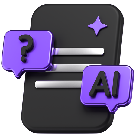 Ai Chat  3D Icon