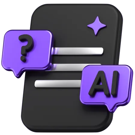Ai Chat  3D Icon