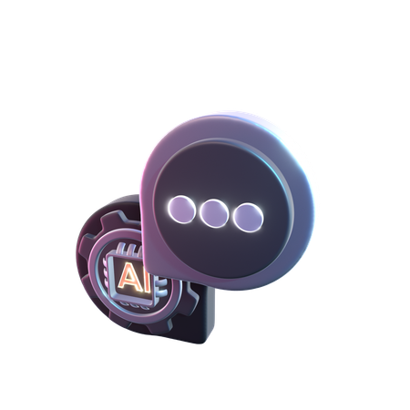 Ai Chat  3D Icon