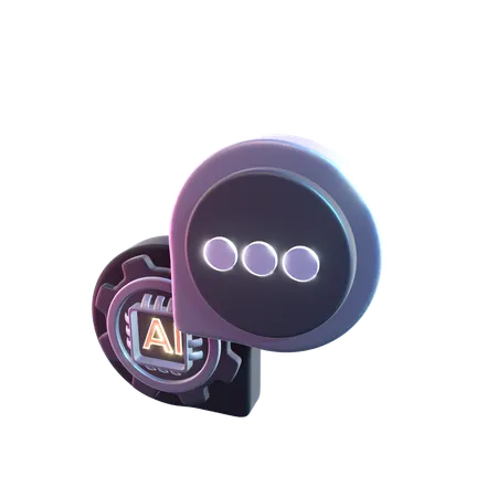 Ai Chat  3D Icon