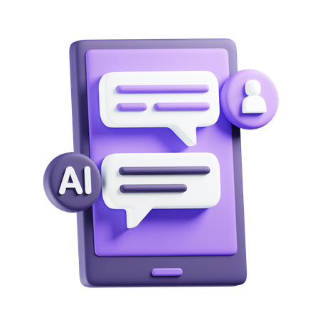 Ai Chat  3D Icon