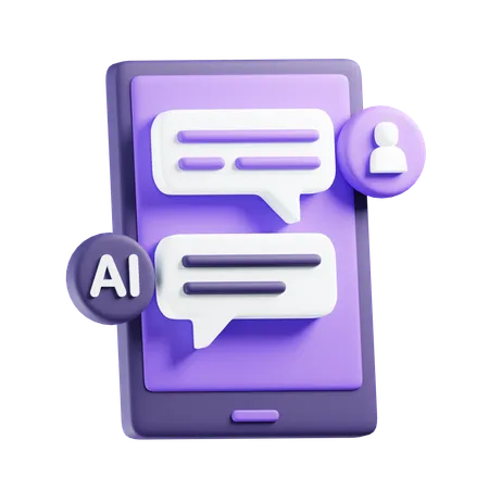 Ai Chat  3D Icon