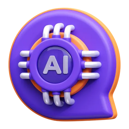 Ai Chat  3D Icon