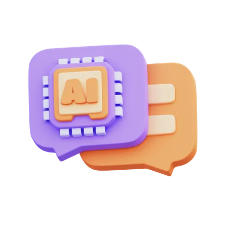 Ai Chat  3D Icon