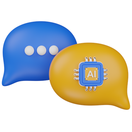 Ai chat  3D Icon
