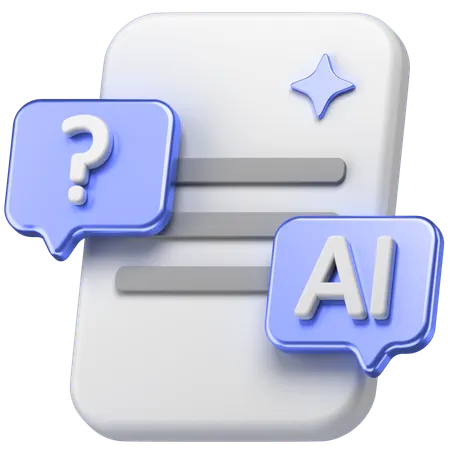 Ai Chat  3D Icon
