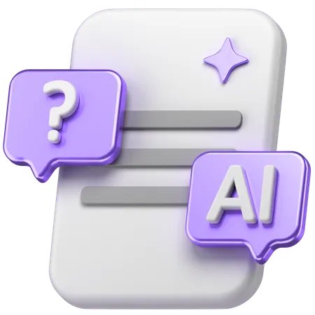 Ai Chat  3D Icon