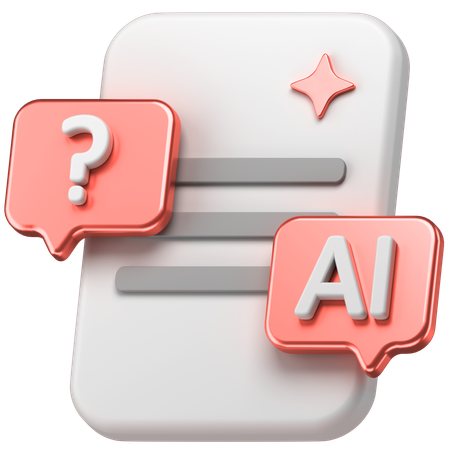 Ai Chat  3D Icon