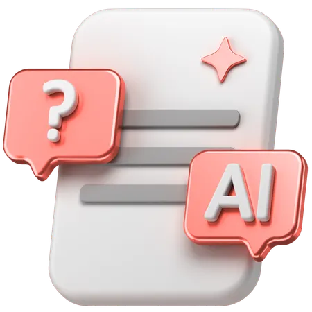 Ai Chat  3D Icon