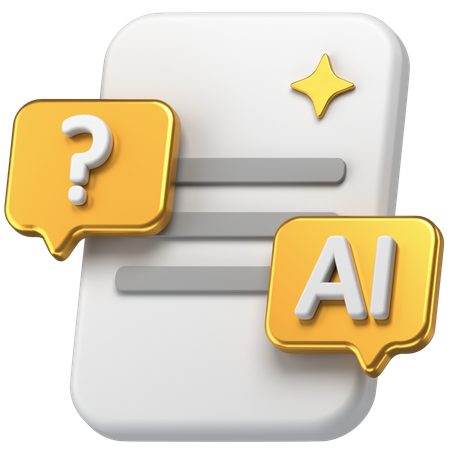 Ai Chat  3D Icon