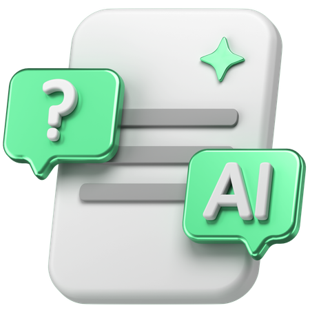 Ai Chat  3D Icon