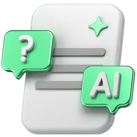 Ai Chat  3D Icon