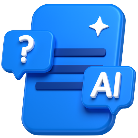 Ai Chat  3D Icon