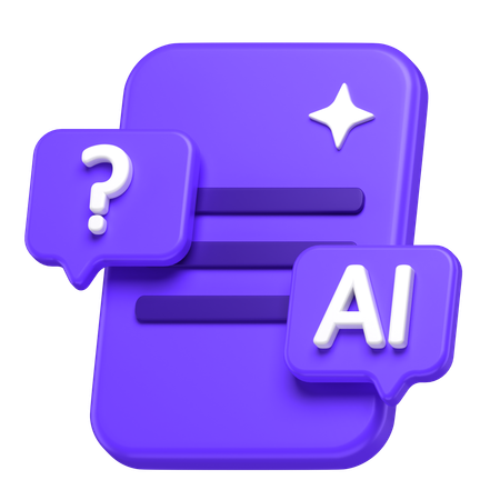Ai Chat  3D Icon