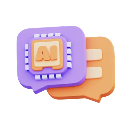 KI-Chat  3D Icon