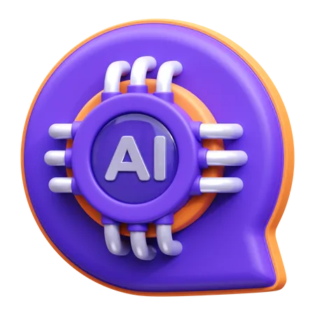 Ai Chat 3 D Illustration Icon 3D Icon