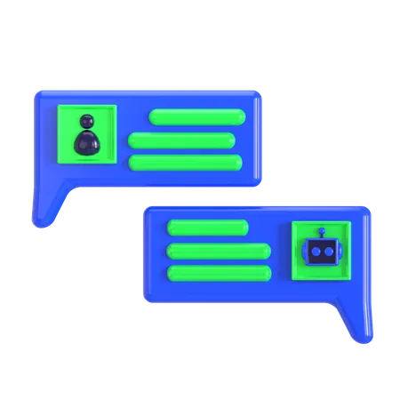 Ai Chat 3 D Illustration Good For Artificial Intelligence Design 3D Icon