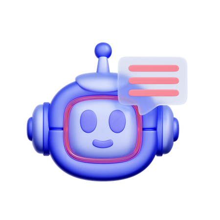 AI Chat Assistant  3D Icon