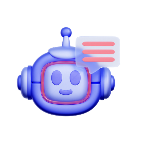 AI Chat Assistant  3D Icon