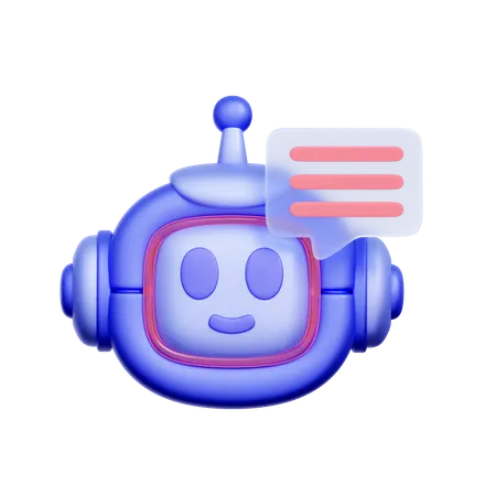 AI Chat Assistant  3D Icon