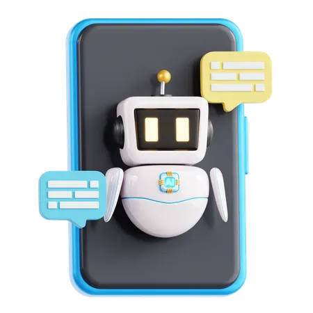 AI Chat Bot  3D Icon
