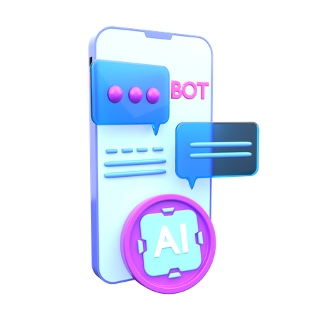 Ai Chat Bot  3D Icon