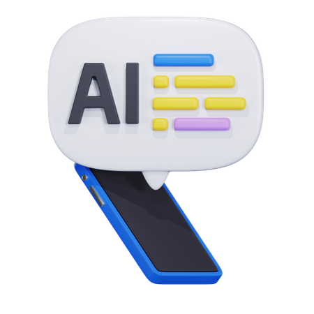 AI Chat Bot  3D Icon