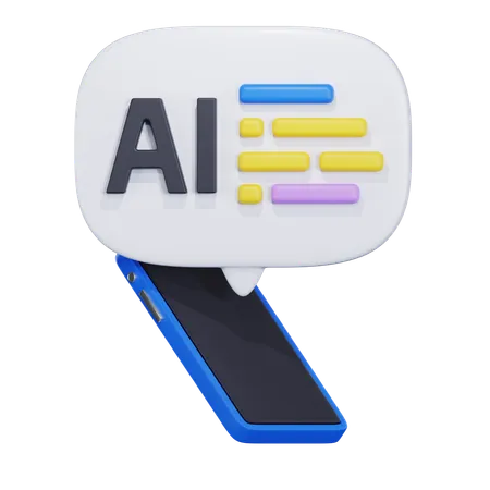 AI Chat Bot  3D Icon