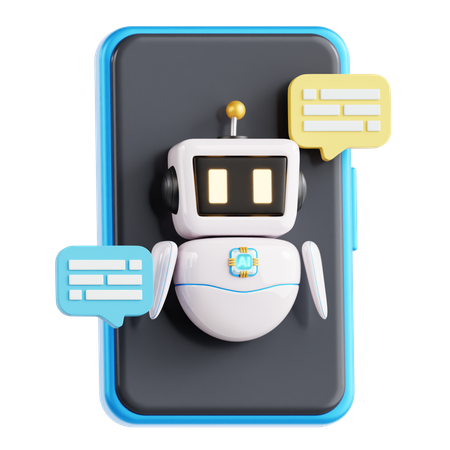 AI Chat Bot  3D Icon