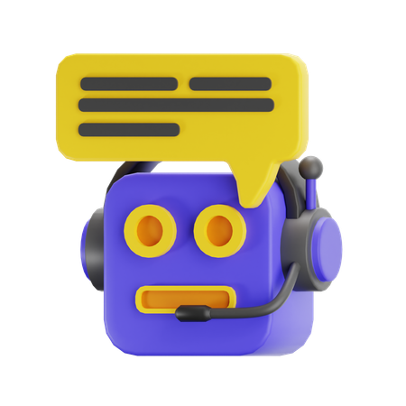 Ai Chat Bot  3D Icon