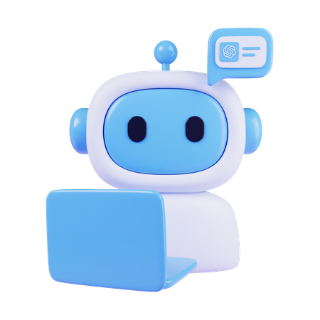 AI Chat Operator  3D Icon