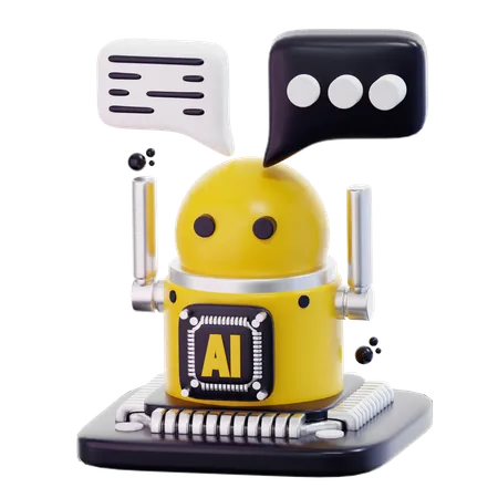 3 D Rendering Ai Chatbot Illustration 3D Icon