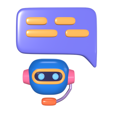 Tienes un chatbot  3D Icon