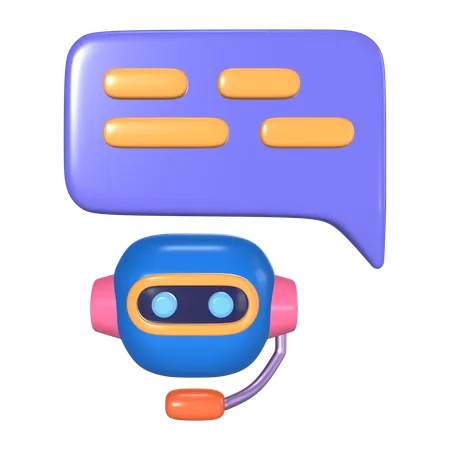 Tienes un chatbot  3D Icon